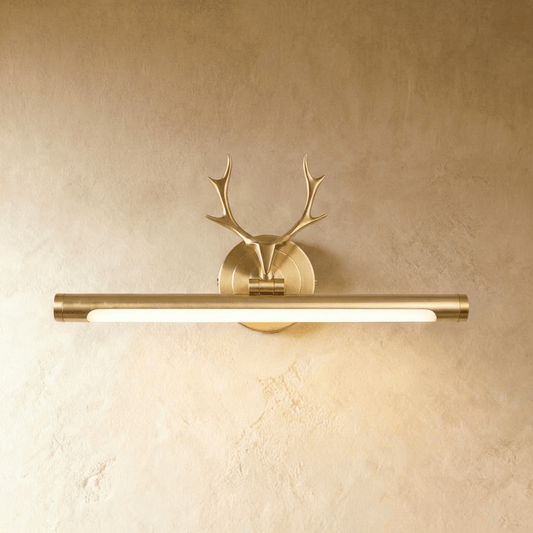 Leios wall lamp by Residence Supply, featuring a modern design with a sleek metal finish and a mounted light fixture.