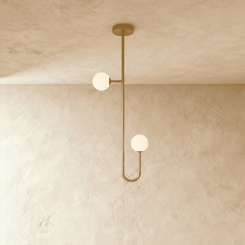 Lexto indoor chandelier by Residence Supply featuring modern design with multiple hanging light fixtures and sleek metal finish.