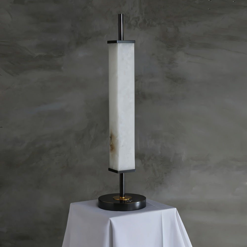 Lifang table lamp by Residence Supply with a modern design, featuring a sleek base and a fabric lampshade for soft ambient lighting.