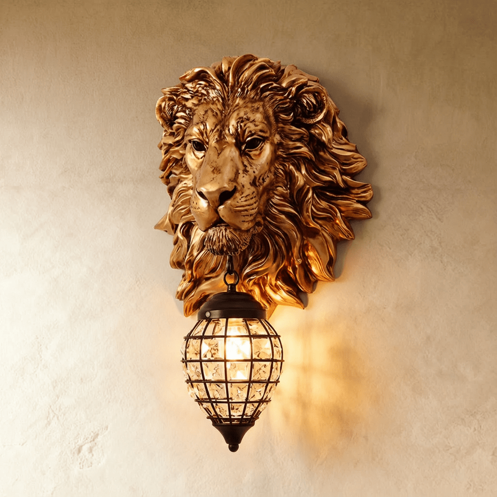Lion Head Wall Lamp - Nuvé