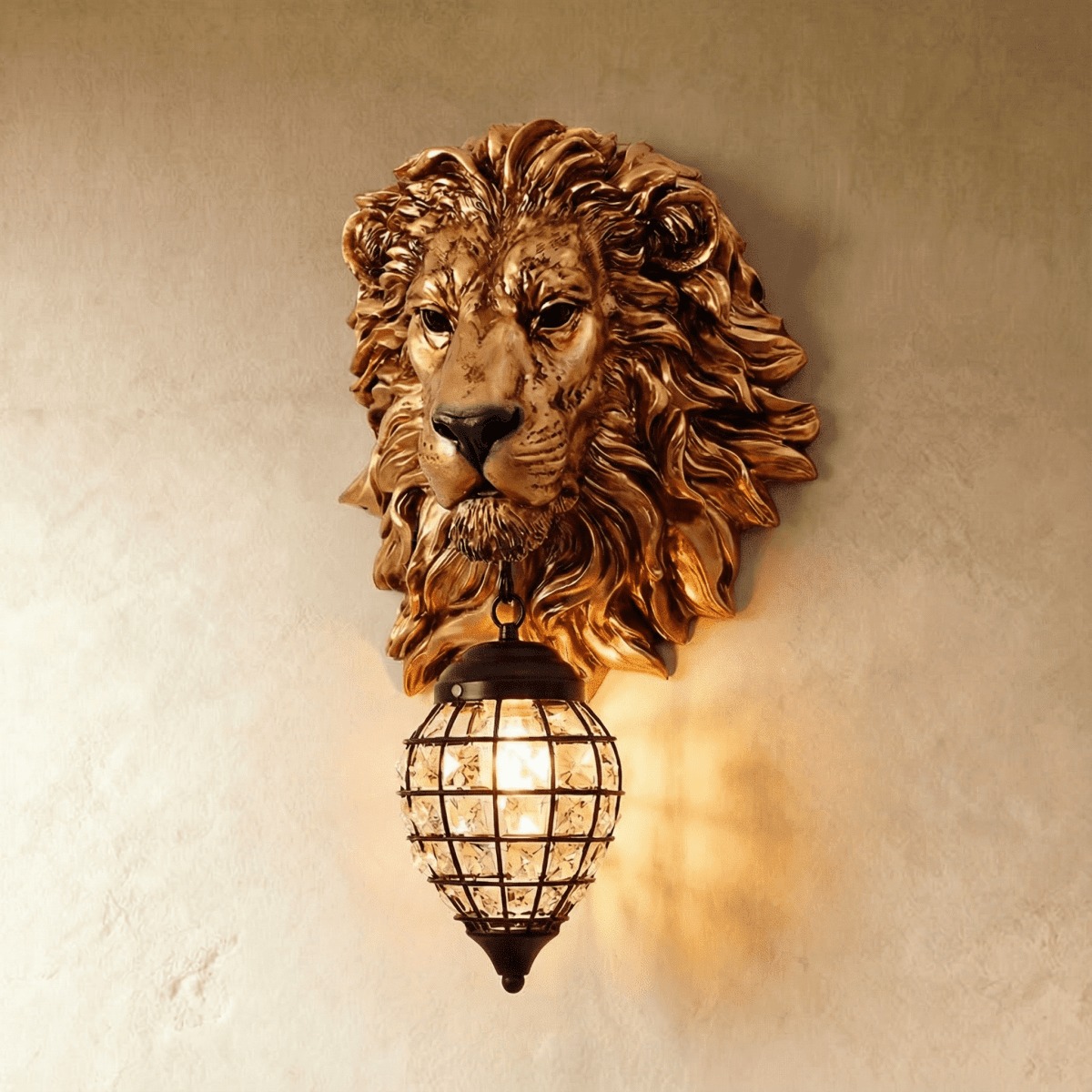 Lion Head Wall Lamp - Nuvé
