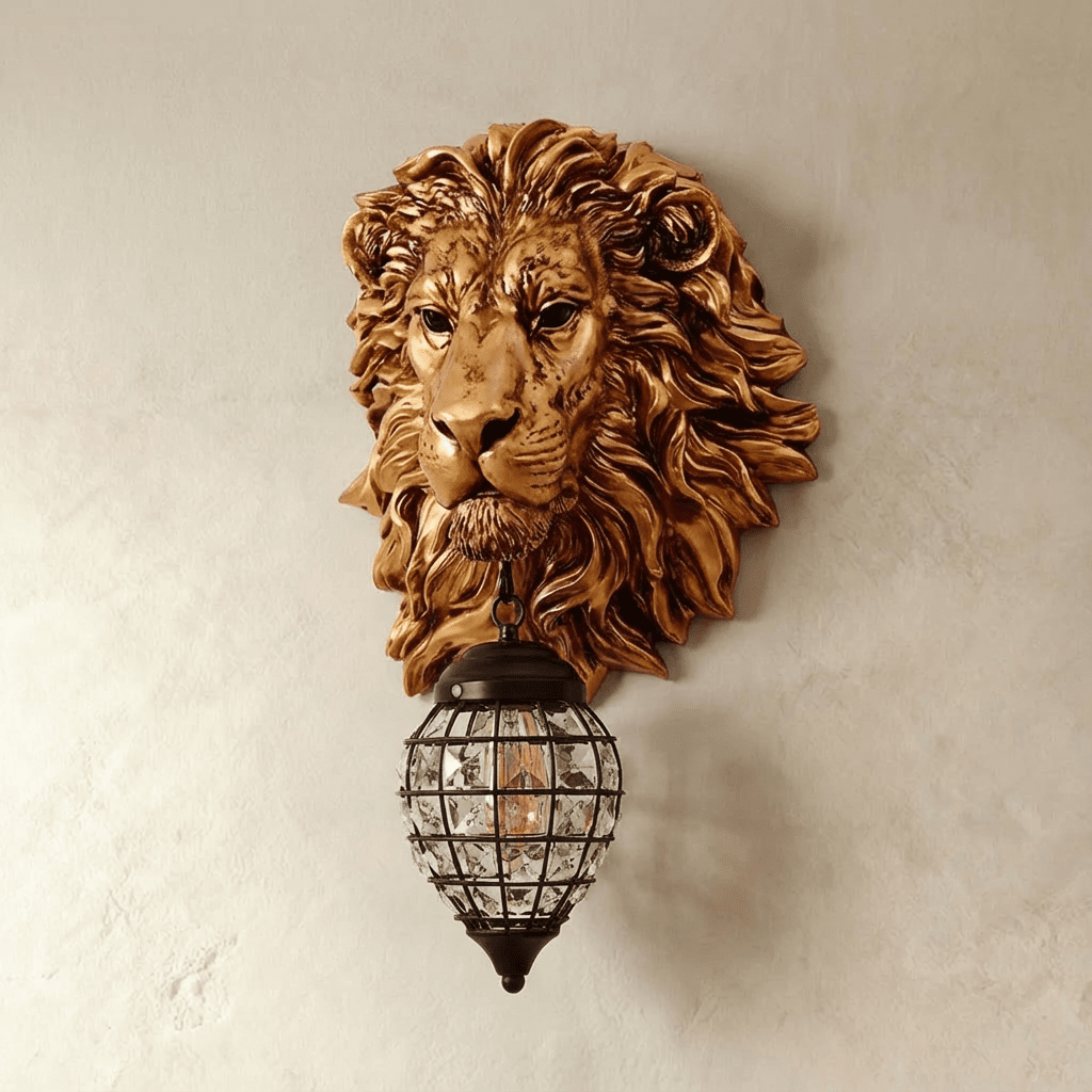 Lion Head Wall Lamp - Nuvé