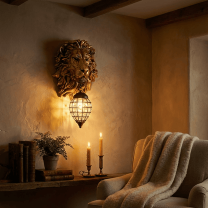 Lion Head Wall Lamp - Nuvé