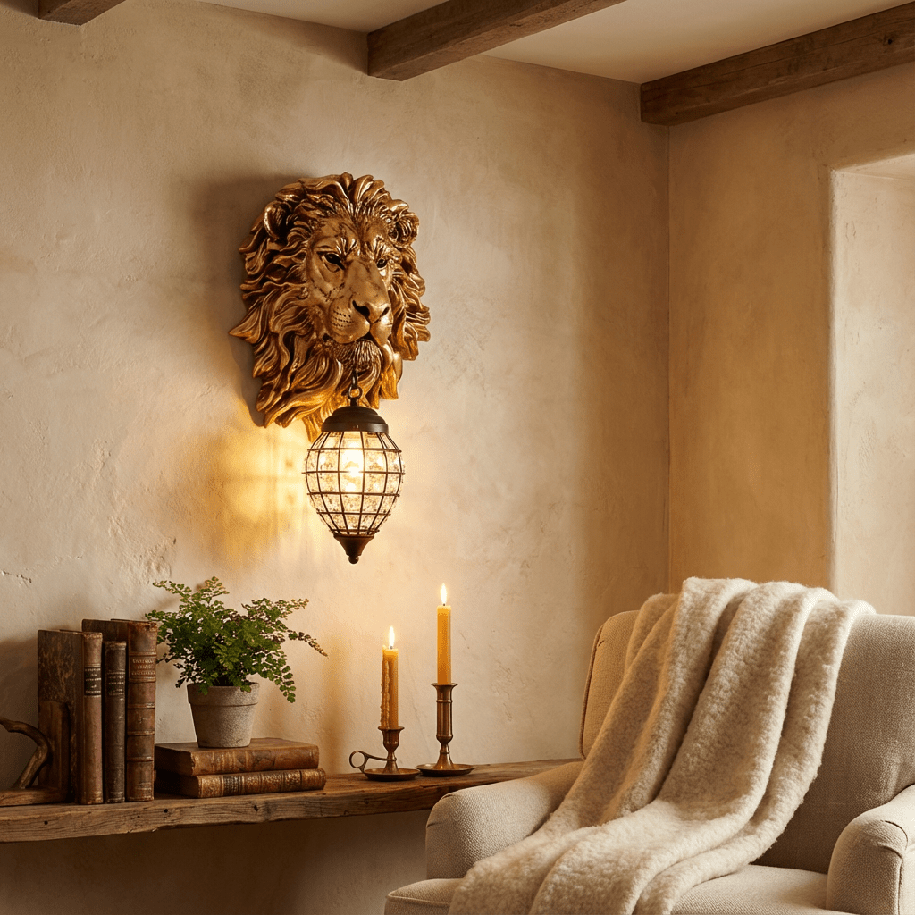 Lion Head Wall Lamp - Nuvé