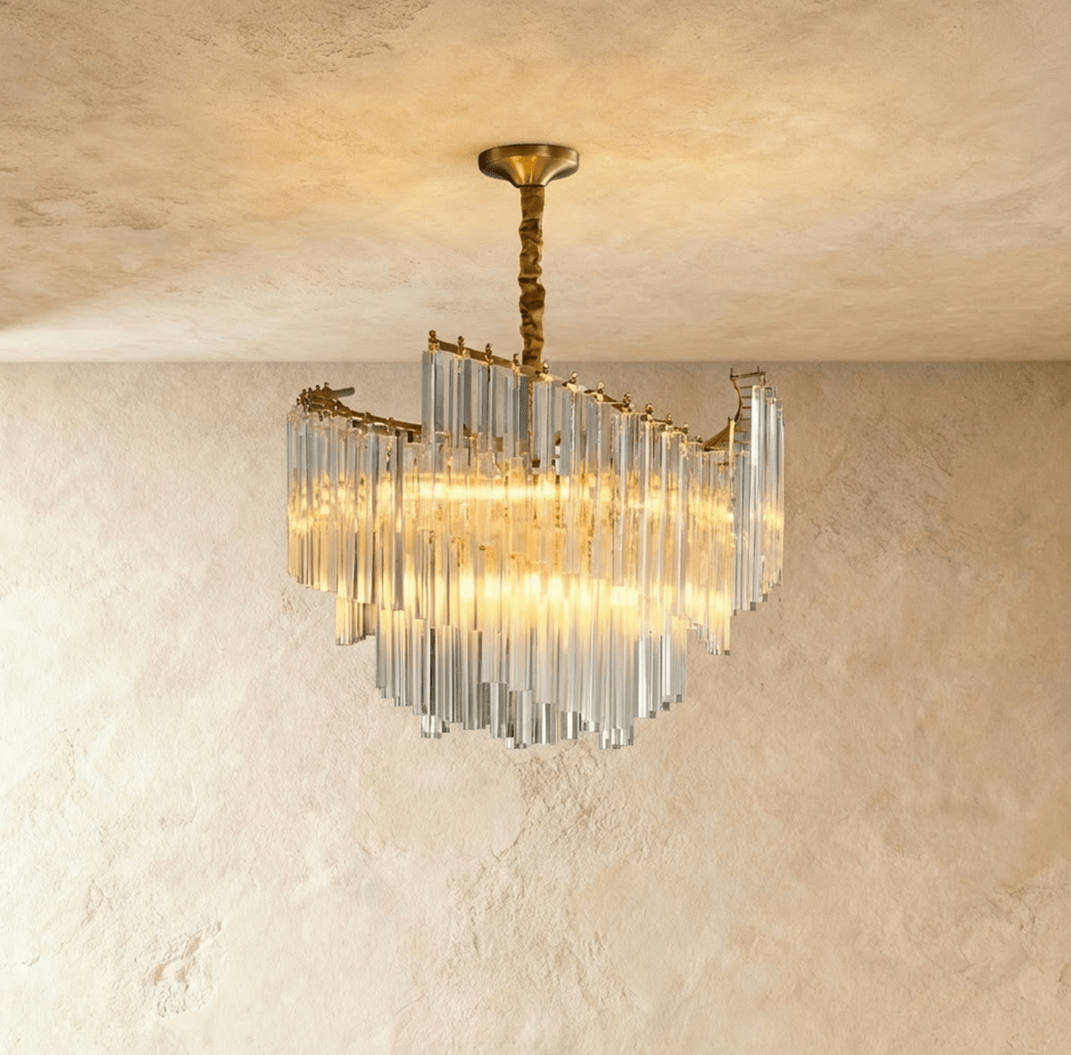 Elegant Livok chandelier by Residence Supply featuring multiple glass bulbs and a sleek black metal frame.