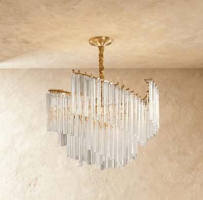 Elegant Livok chandelier from Residence Supply with multiple hanging lights and a sleek modern design for stylish home lighting.