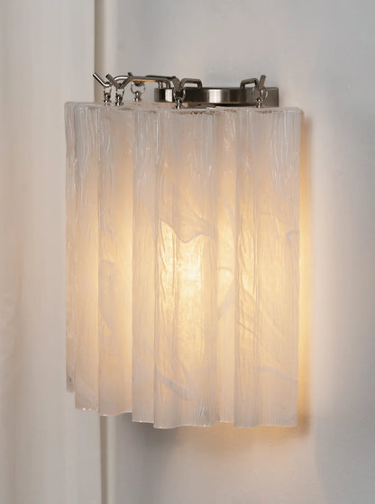 Lorelei Rippled Glass Curtain Wall Sconce
