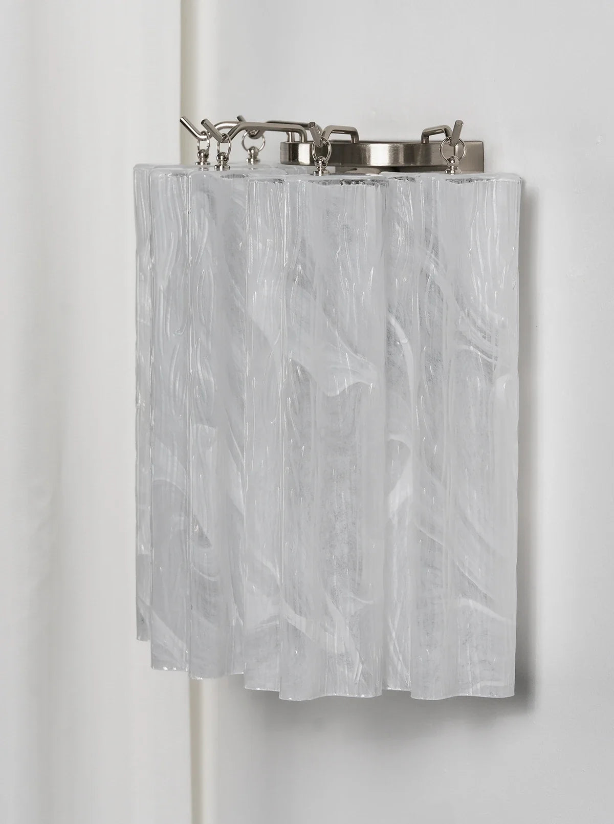 Lorelei Rippled Glass Curtain Wall Sconce