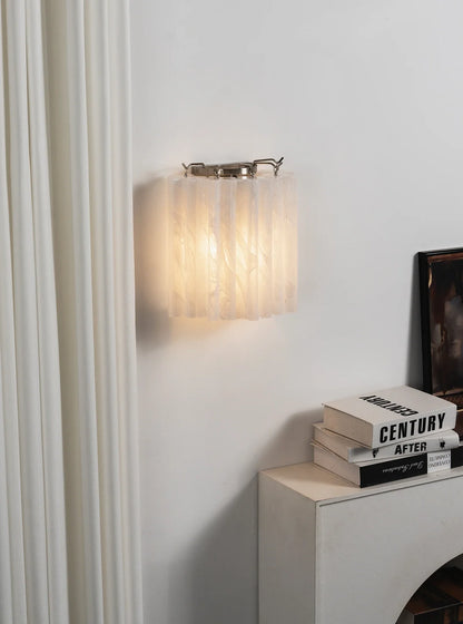 Lorelei Rippled Glass Curtain Wall Sconce