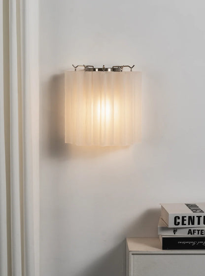 Lorelei Rippled Glass Curtain Wall Sconce