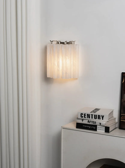 Lorelei Rippled Glass Curtain Wall Sconce