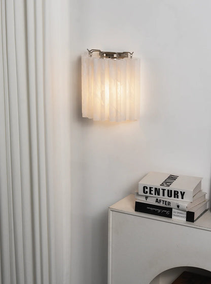 Lorelei Rippled Glass Curtain Wall Sconce
