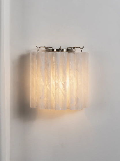 Lorelei Rippled Glass Curtain Wall Sconce