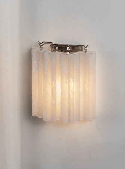 Lorelei Rippled Glass Curtain Wall Sconce