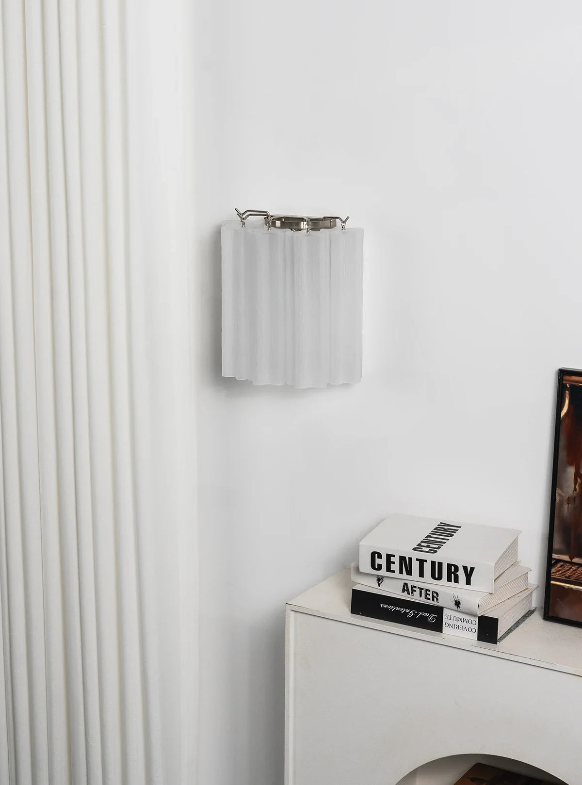 Lorelei Rippled Glass Curtain Wall Sconce