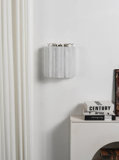 Lorelei Rippled Glass Curtain Wall Sconce