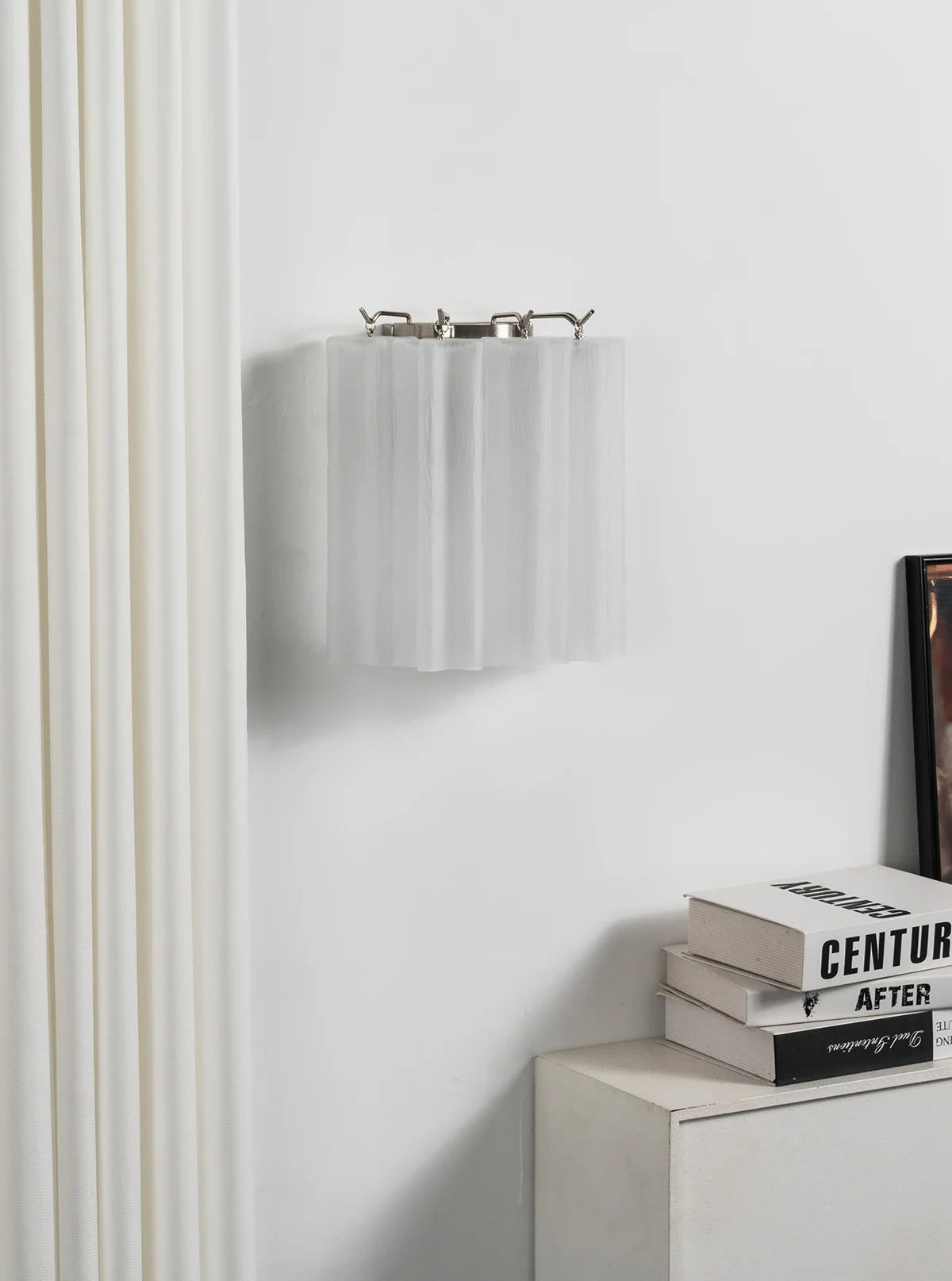 Lorelei Rippled Glass Curtain Wall Sconce