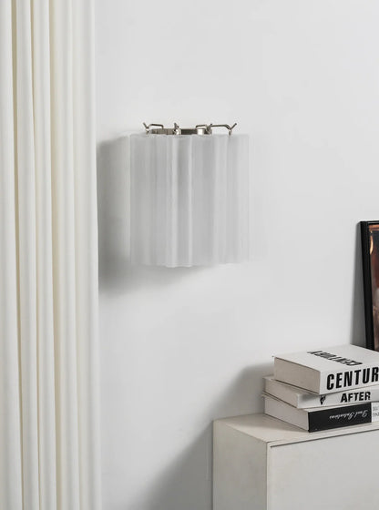 Lorelei Rippled Glass Curtain Wall Sconce
