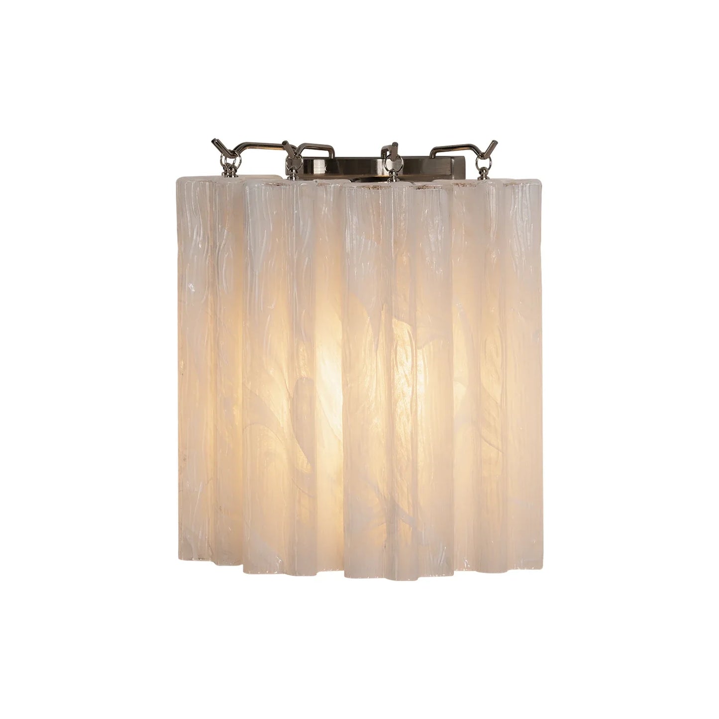 Lorelei Rippled Glass Curtain Wall Sconce