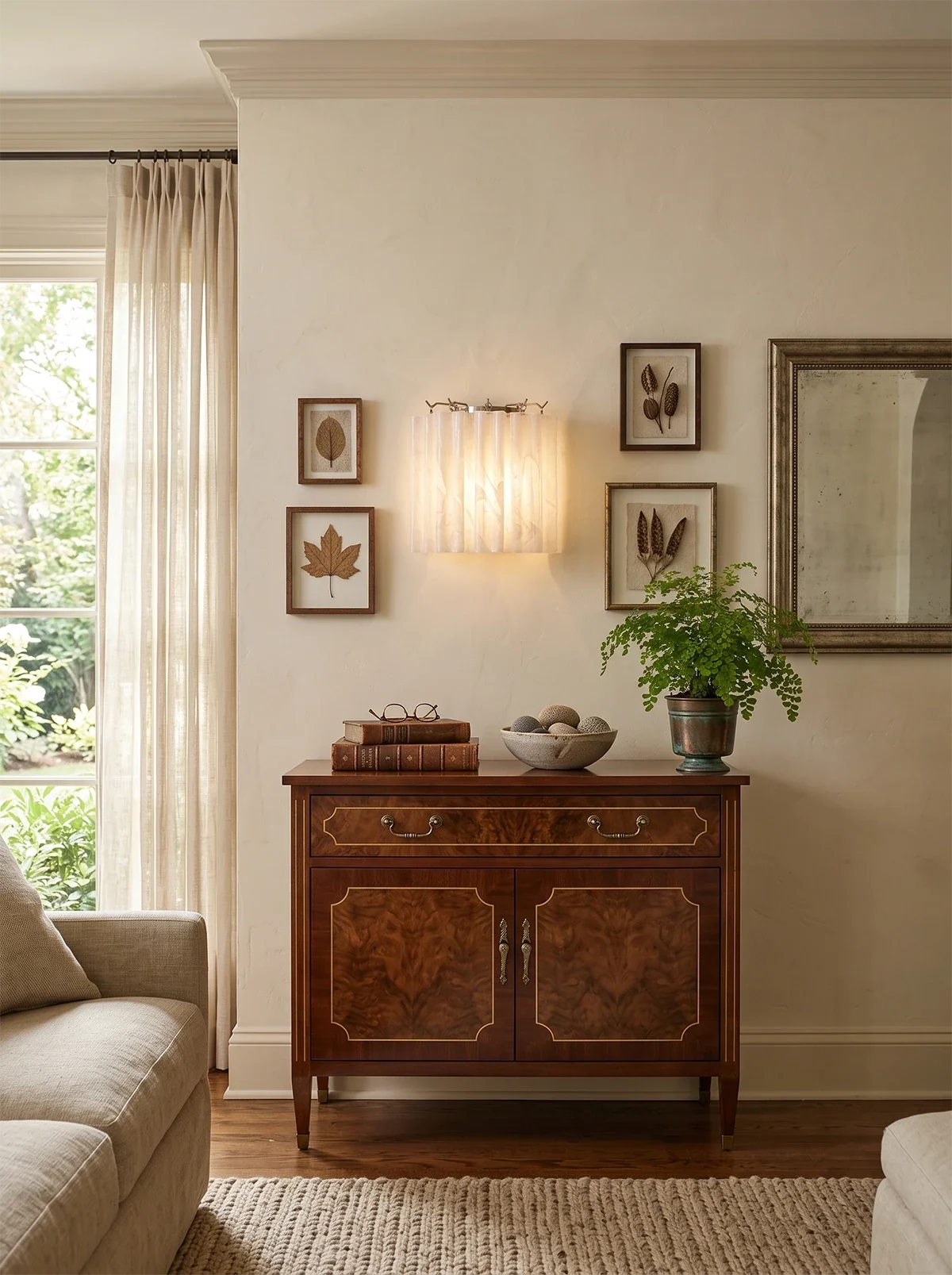 Lorelei Rippled Glass Curtain Wall Sconce