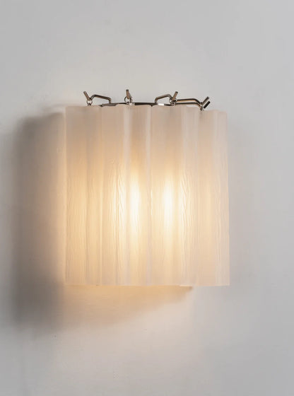 Lorelei Rippled Glass Curtain Wall Sconce
