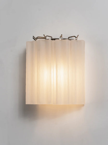 Lorelei Rippled Glass Curtain Wall Sconce