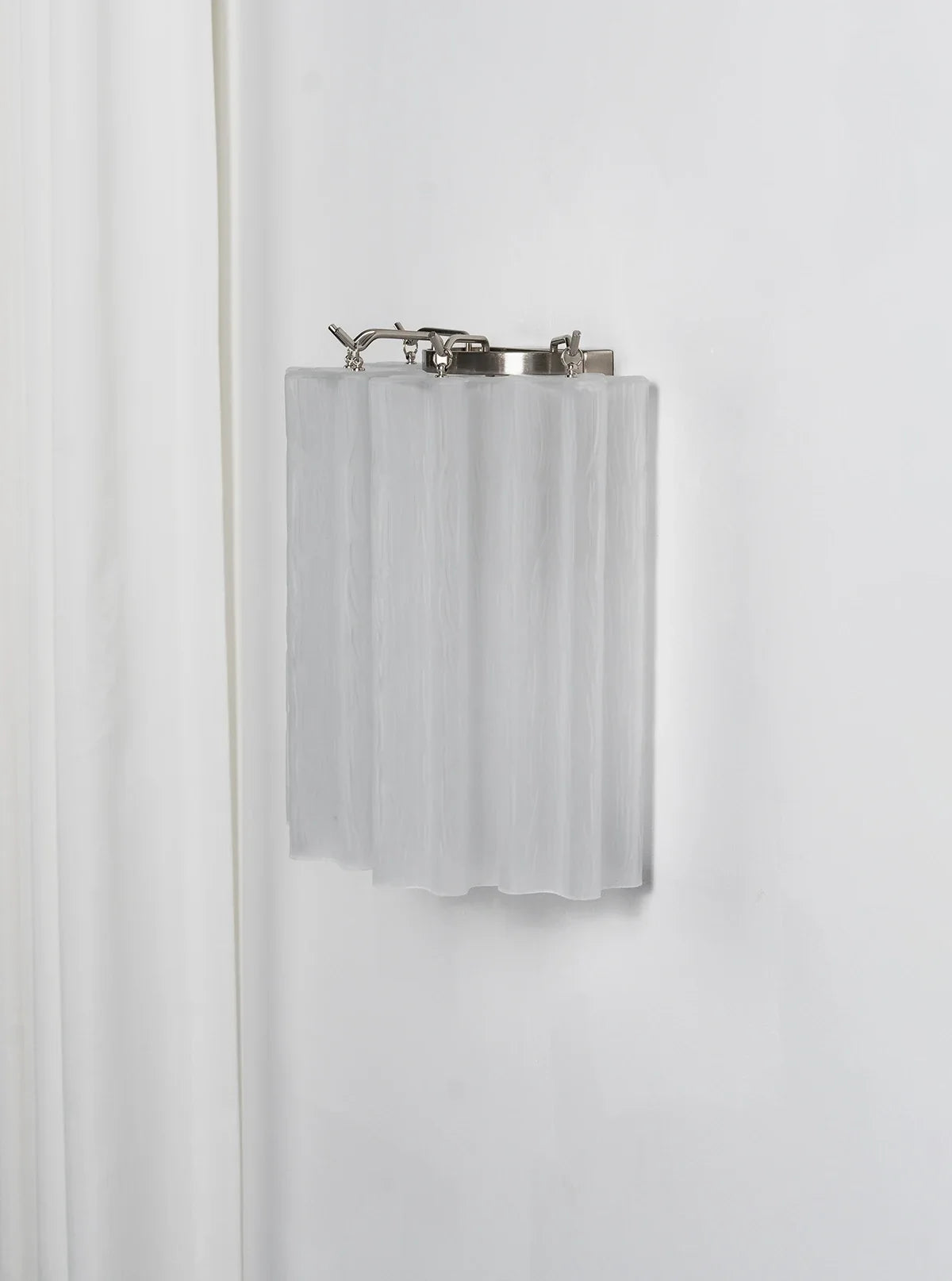 Lorelei Rippled Glass Curtain Wall Sconce
