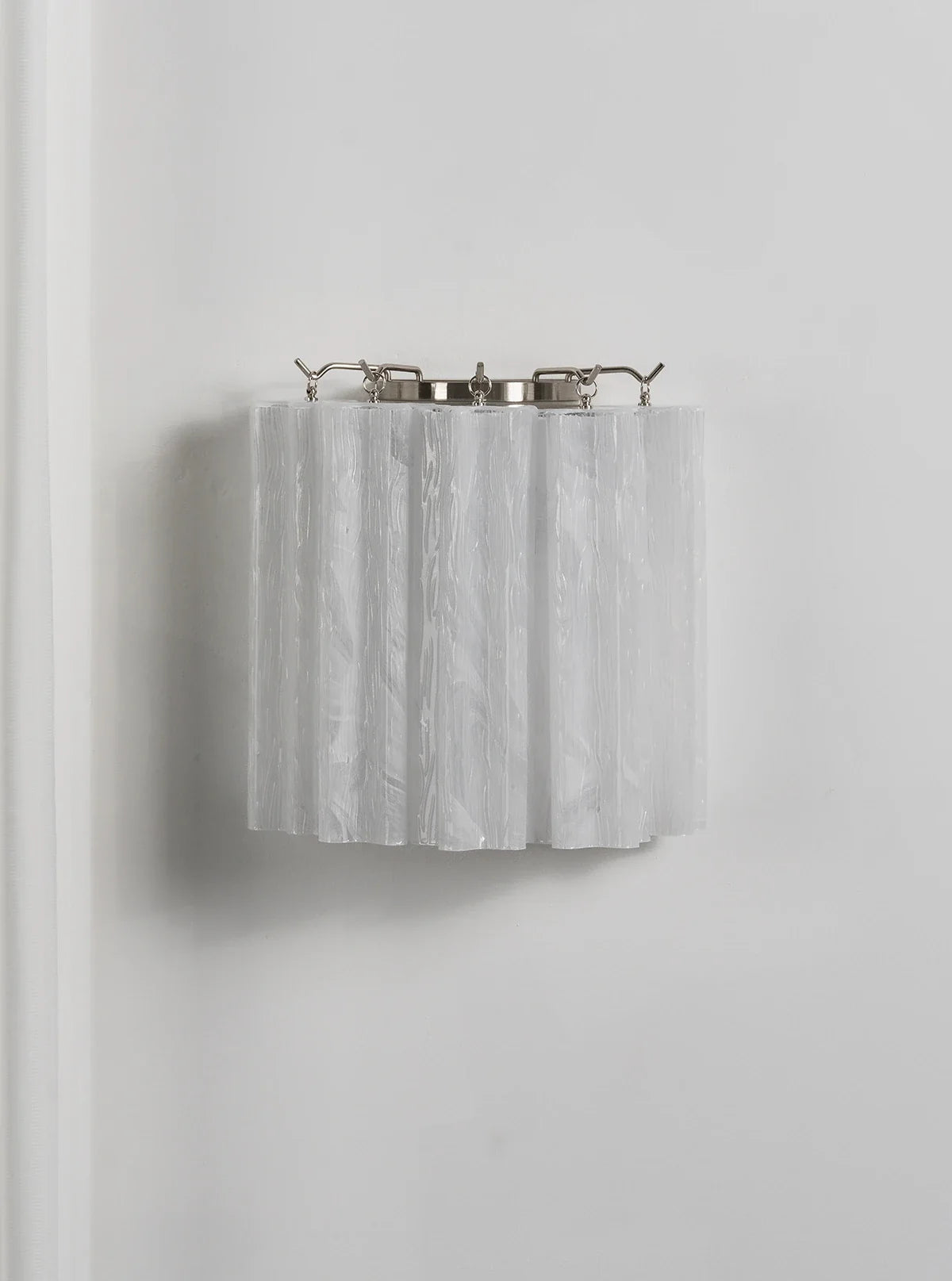 Lorelei Rippled Glass Curtain Wall Sconce