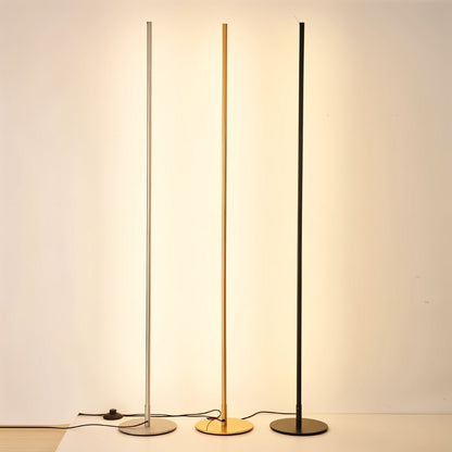 Residence Supply Lotif floor lamp with a sleek metal stand and fabric shade, modern lighting for living rooms or bedrooms.