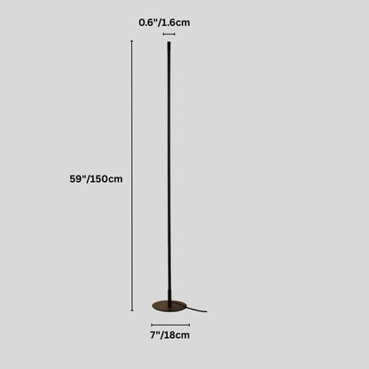 Modern Lotif Floor Lamp by Residence Supply with a sleek design and tall, adjustable metal stand in a contemporary living space.