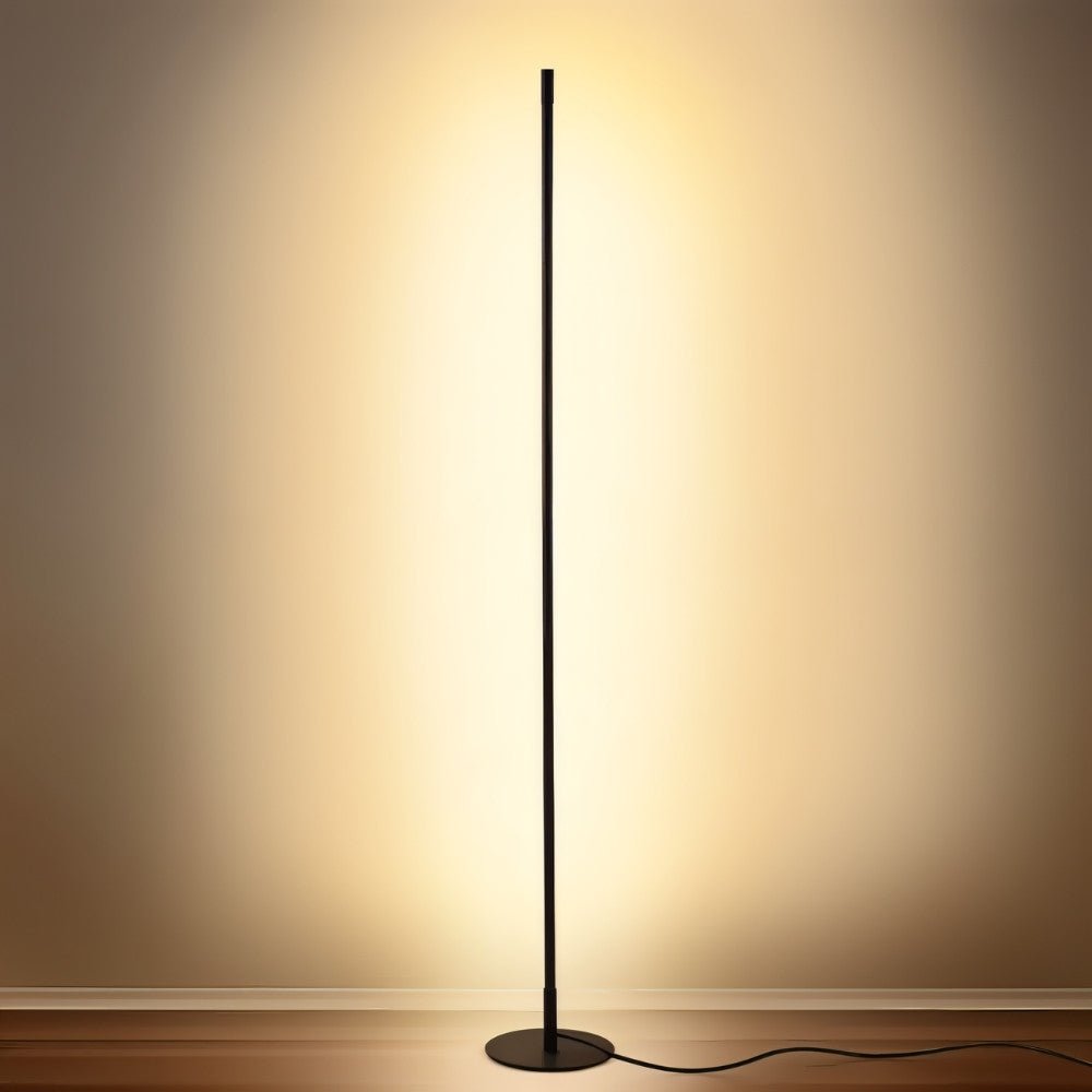 Modern Lotif Floor Lamp by Residence Supply with a sleek metal stand and fabric shade, ideal for living room or bedroom lighting.