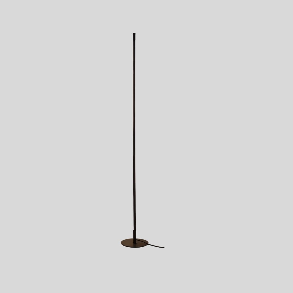 Residence Supply Lotif Floor Lamp with sleek metal stand and fabric shade, ideal for modern living room lighting.