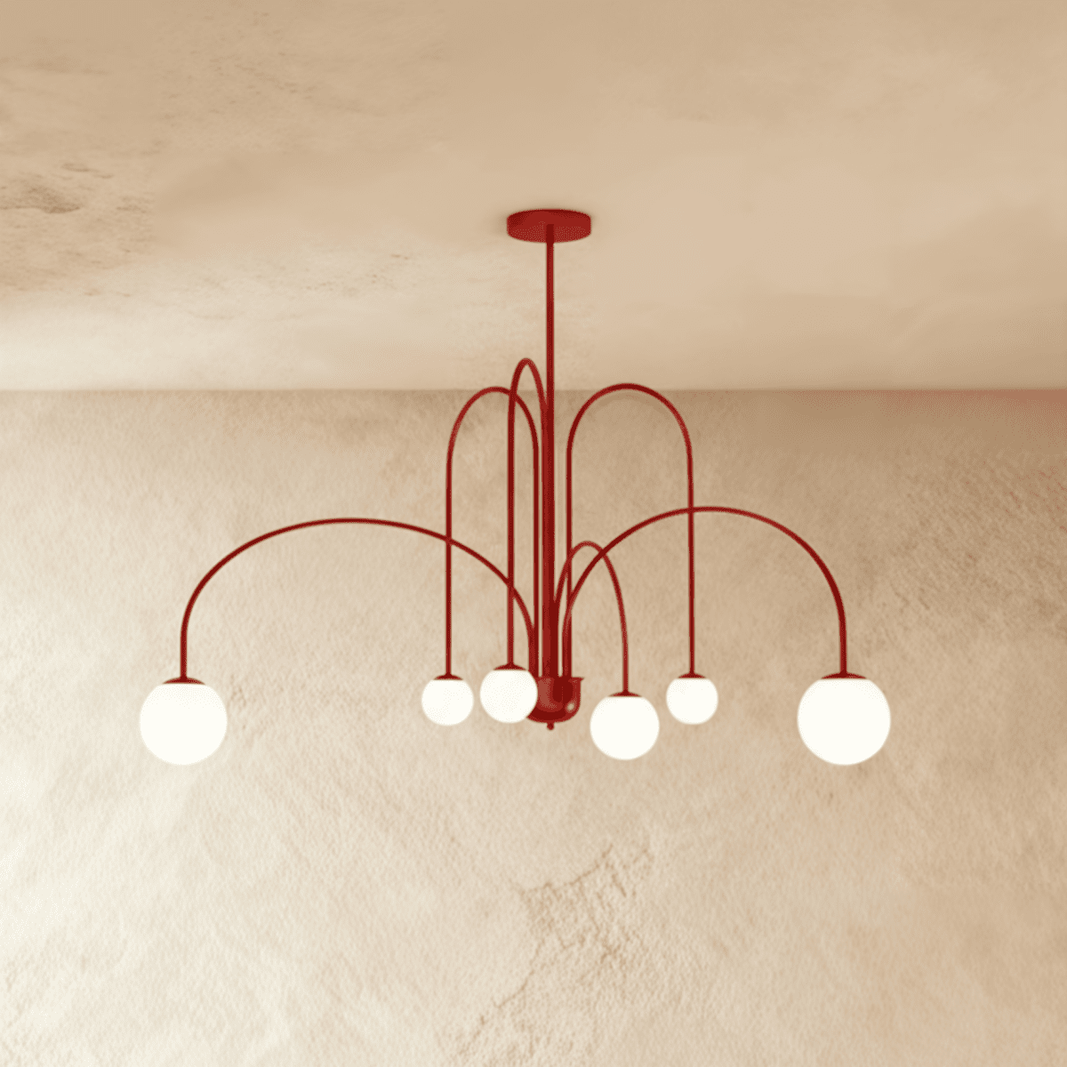 Elegant Lucille Chandelier by Residence Supply featuring multiple glass globes and a sleek metal frame for stylish illumination.