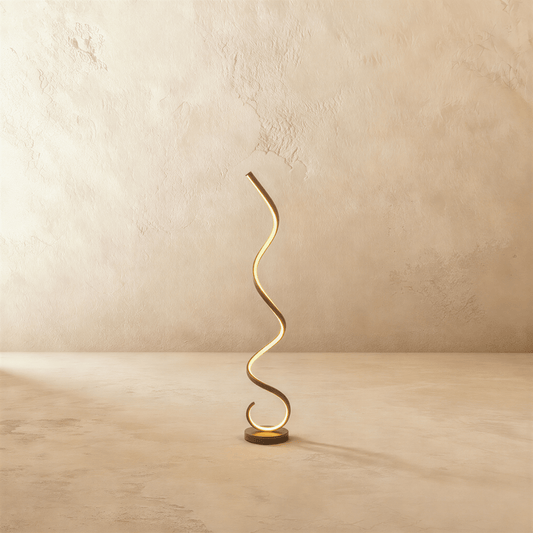 Luxurious Lucius Floor Lamp by Residence Supply with a sleek metal stand and fabric shade, perfect for modern living room lighting.