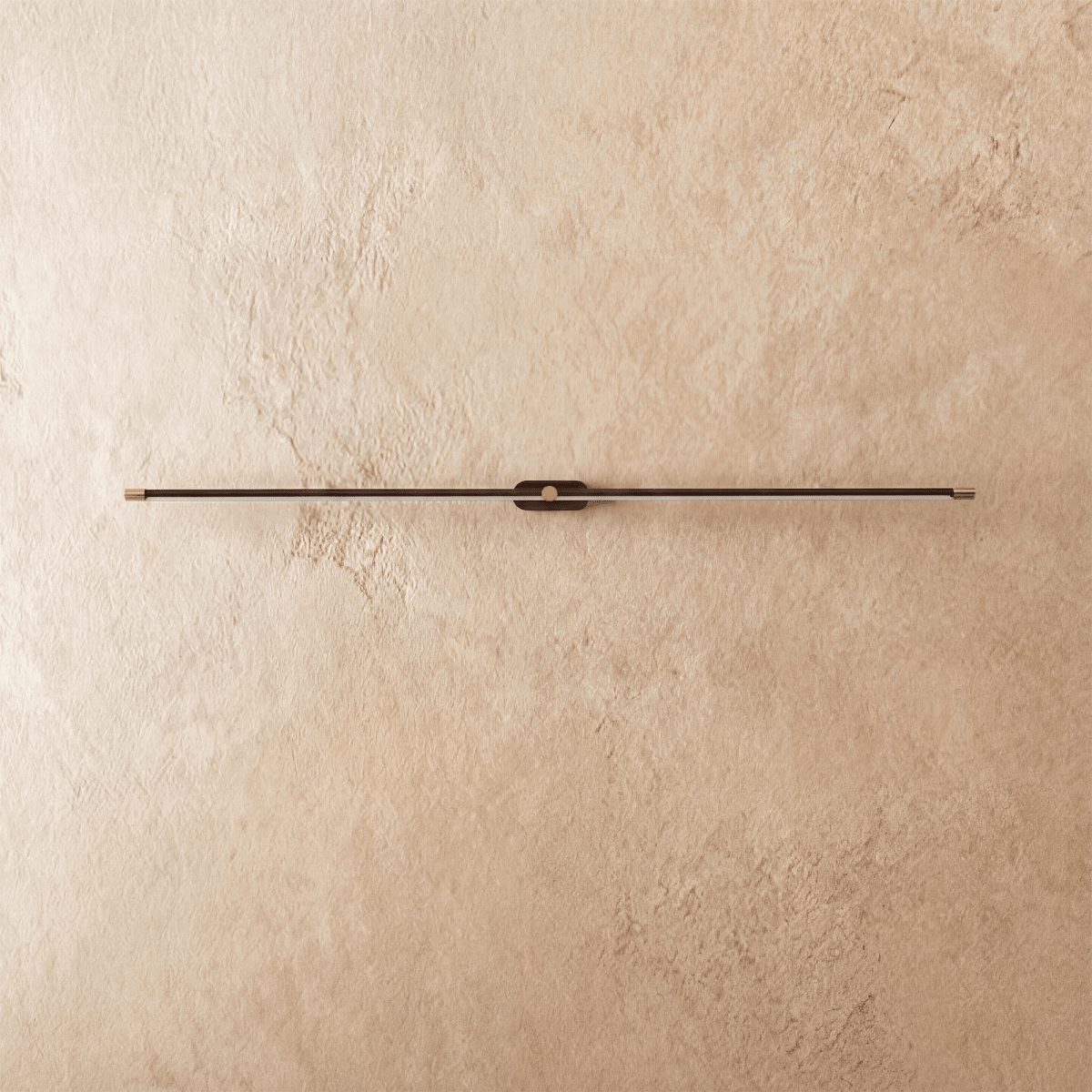 Modern Lumer Wall Lamp by Residence Supply mounted on a wall with a sleek, minimalist design and warm lighting.