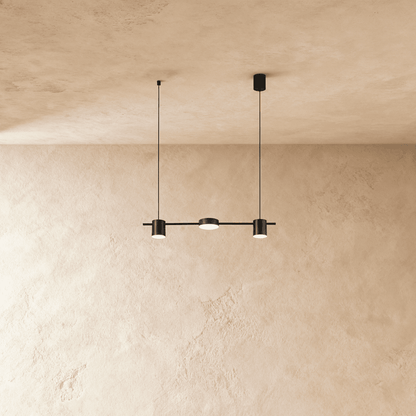 Elegant Lumina Luxe Chandelier by Residence Supply with crystal accents and modern design, hanging from a high ceiling.