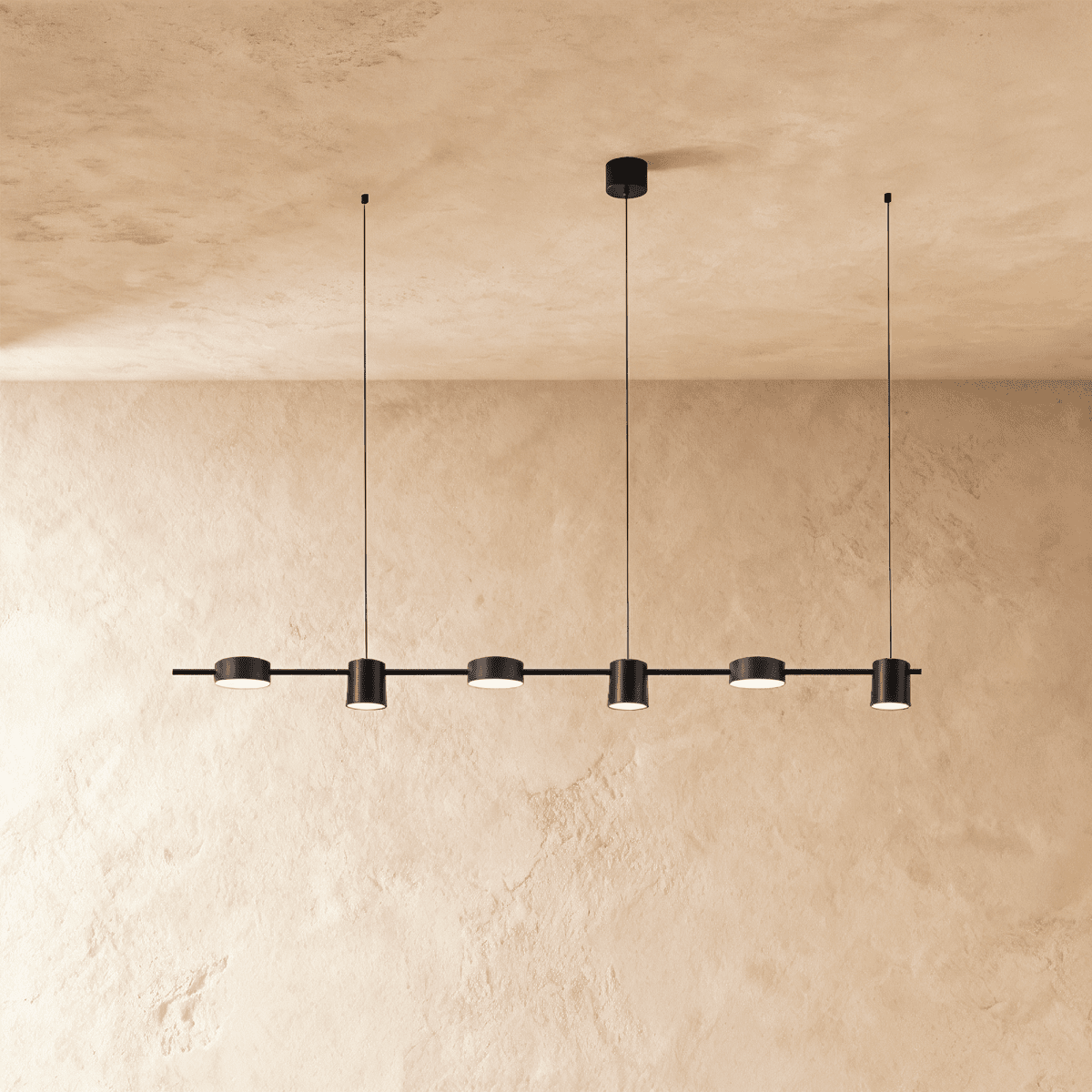 Elegant Lumina Luxe Chandelier by Residence Supply with crystal accents and a modern design, hanging from a ceiling fixture.