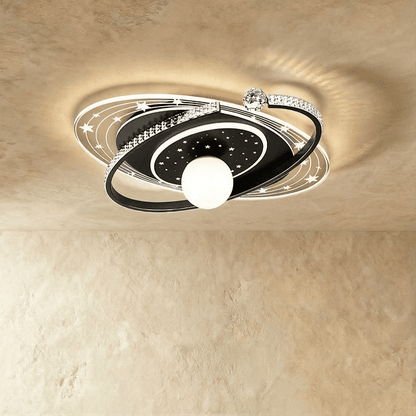 Lyra ceiling light fixture by Residence Supply featuring a modern design with a sleek metal frame and glass shade.