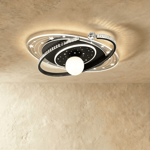 Lyra ceiling light fixture by Residence Supply featuring a modern design with a sleek metal frame and glass shade.