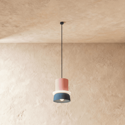 Residence Supply Macaron Pendant Light featuring a pastel-colored, round ceramic shade with a sleek modern design.
