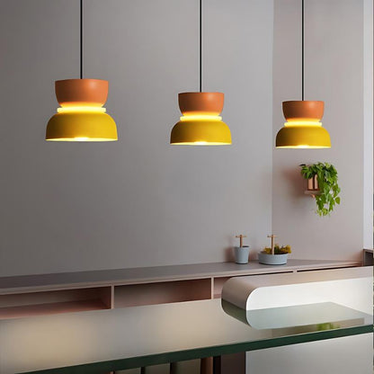 Residence Supply Macaron Pendant Light hanging fixture with pastel-colored, round-shaped design for modern interior decor.