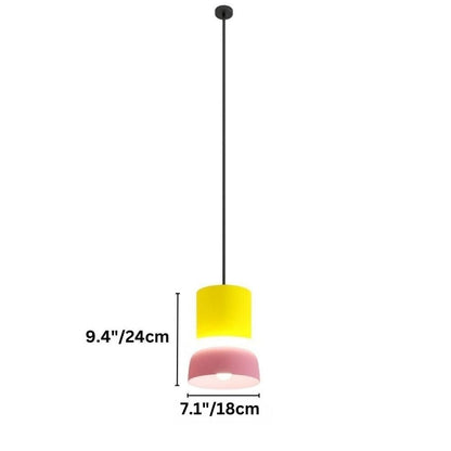 Residence Supply Macaron Pendant Light hanging fixture with pastel-colored, round-shaped design for modern interior decor.