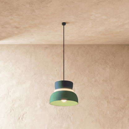 Residence Supply Macaron Pendant Light hanging with pastel-colored, rounded ceramic shades for modern kitchen or living room decor.