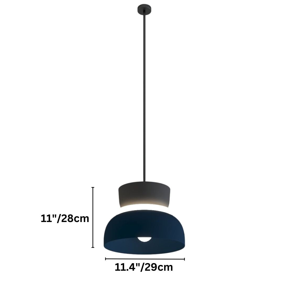 Residence Supply Macaron Pendant Light with pastel-colored, rounded ceramic design hanging from a ceiling fixture.
