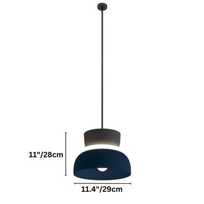 Residence Supply Macaron Pendant Light with pastel-colored, rounded ceramic design hanging from a ceiling fixture.