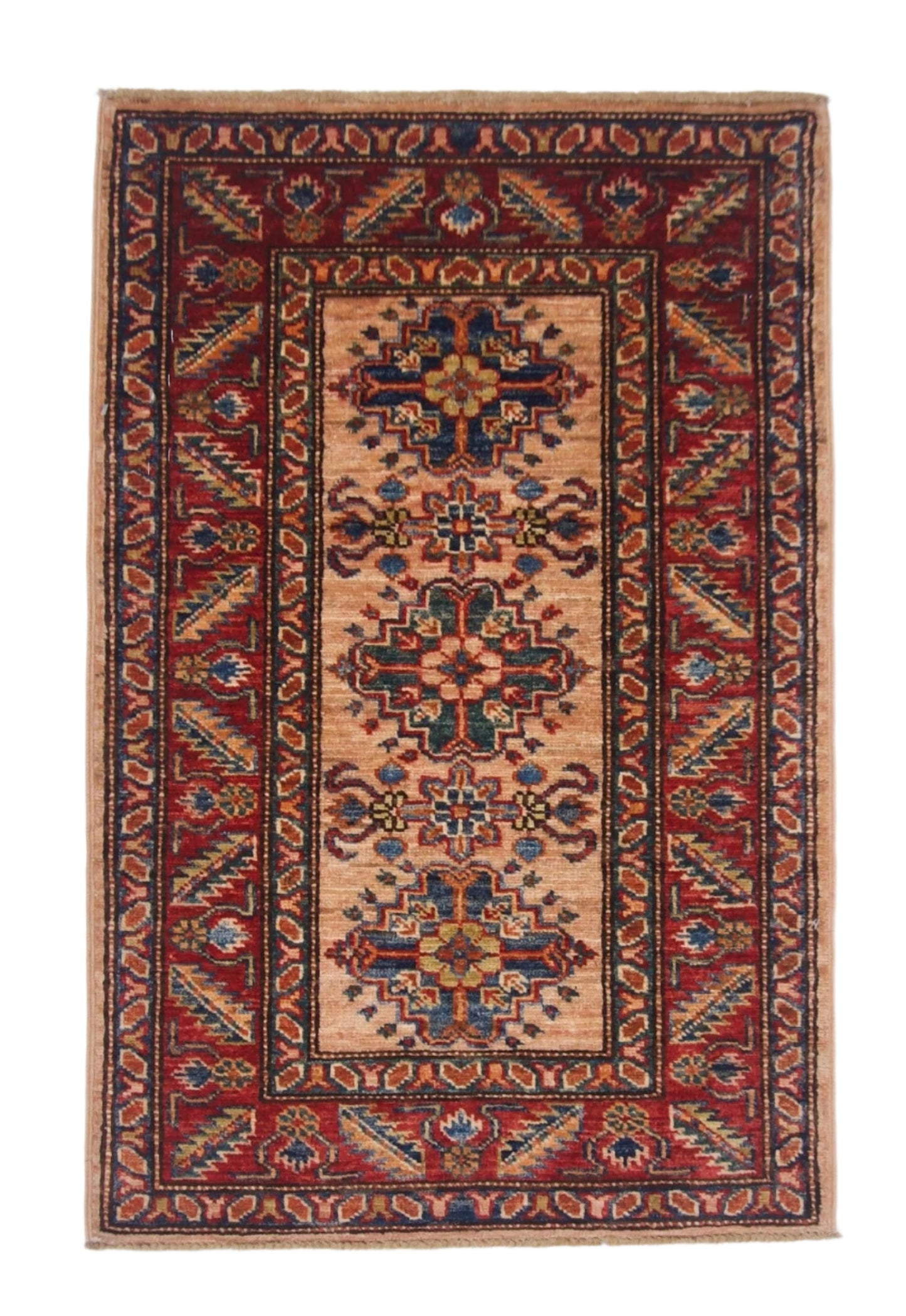 Super Kazak (1'11"x3'00") adobe/red - Nuvé