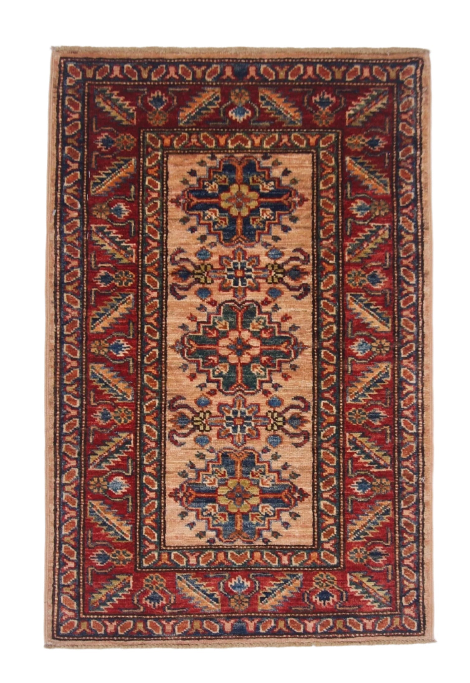 Super Kazak (1'11"x3'00") adobe/red - Nuvé
