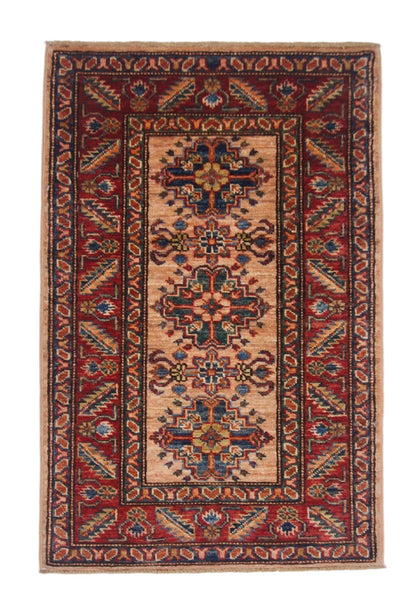 Super Kazak (1'11"x3'00") adobe/red - Nuvé