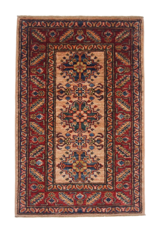 Super Kazak (1'11"x3'00") adobe/red - Nuvé