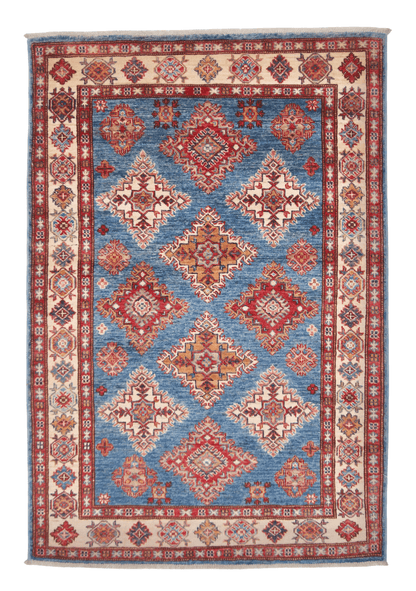 Super Kazak (3'07"x5'03") denim blue/ivory - Nuvé